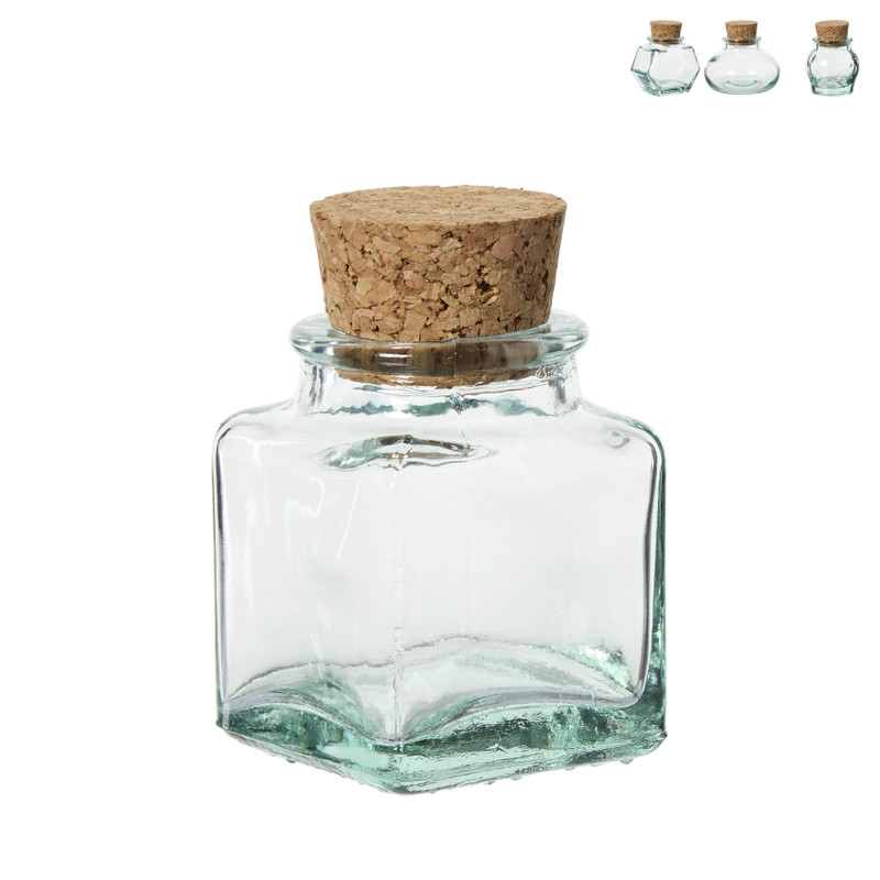 Mini opbergpotje met kurk - diverse varianten 