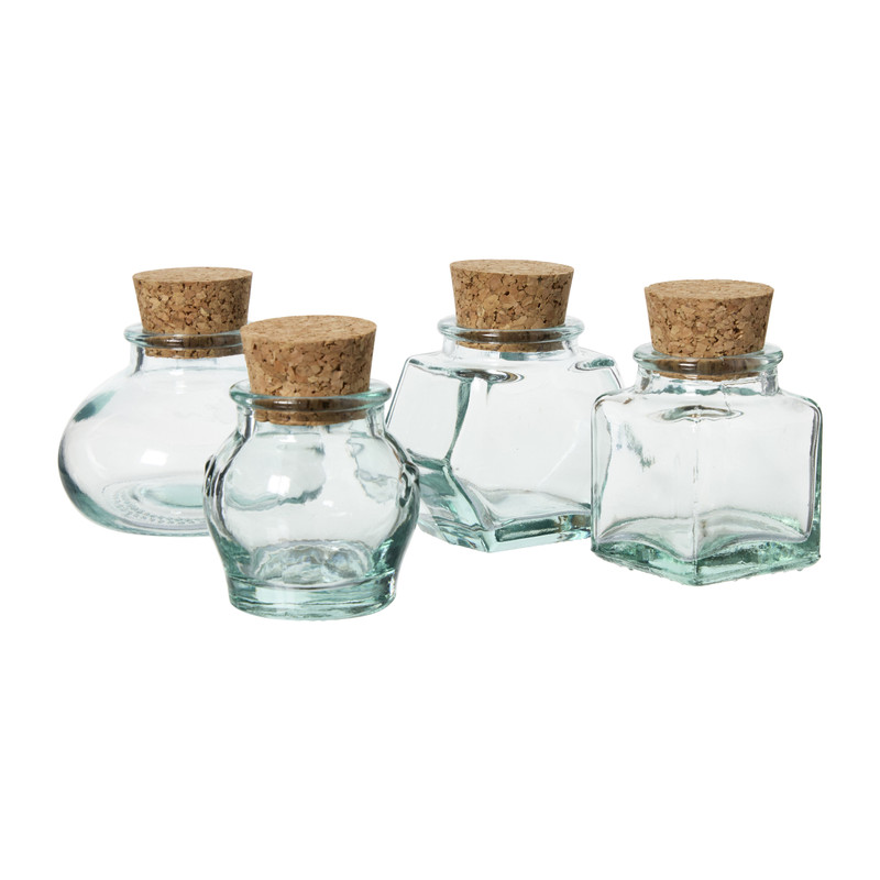 Mini opbergpotje met kurk - diverse varianten 