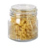 Weckpot ribbel met gouden deksel - 500 ml