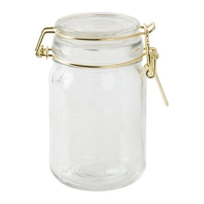 Voorraadpotje - goudkleurig - 230 ml