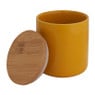Voorraadpot bamboe - geel - 600 ml 