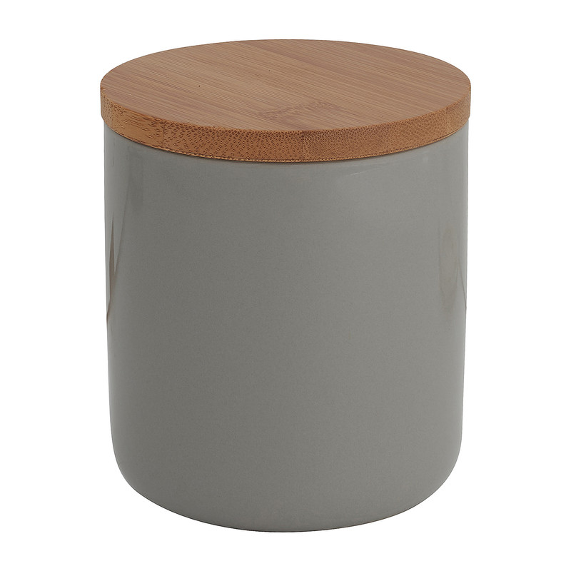 Voorraadpot bamboe - grijs - 600 ml 