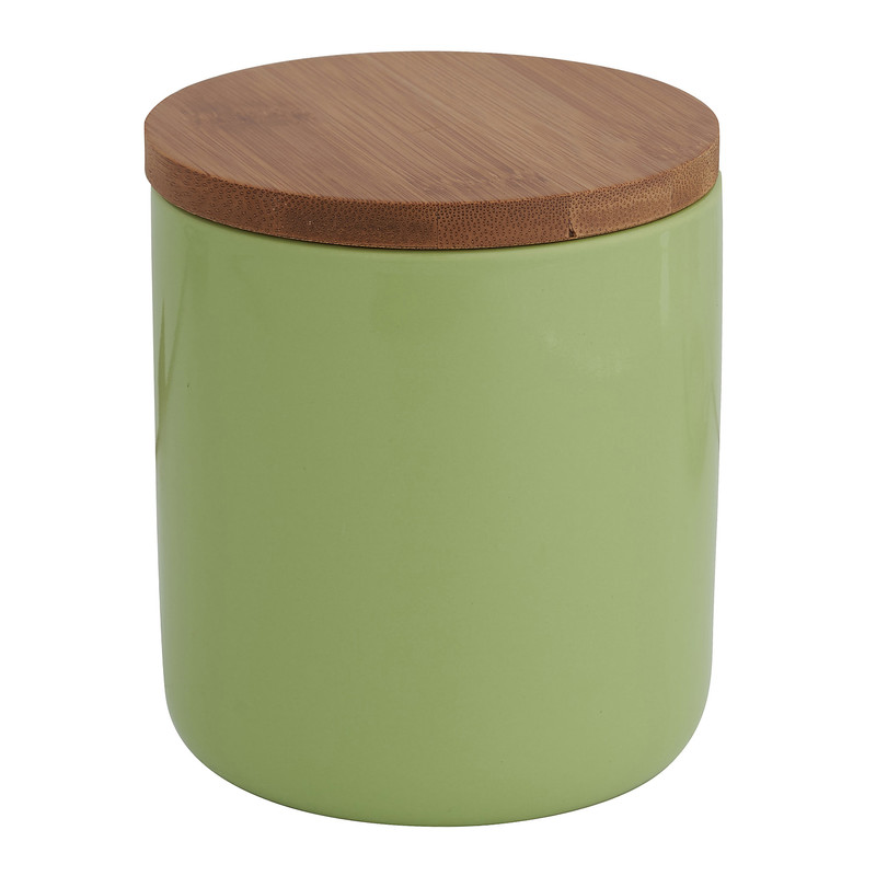 Voorraadpot bamboe - groen - 600 ml 