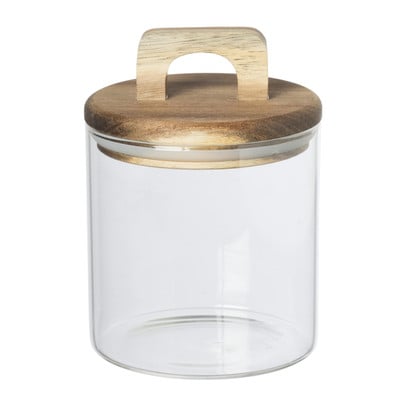 Voorraadpot met acacia deksel klein - 110 ml