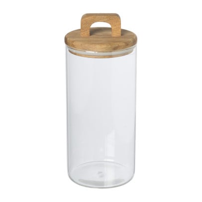 Voorraadpot met acacia deksel groot - 190 ml
