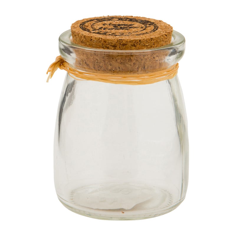 Opbergpotje met kurk - 6x7,5 cm