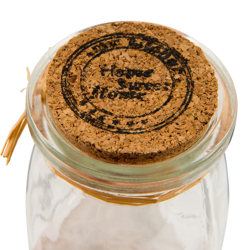 Opbergpotje met kurk - 6x7,5 cm