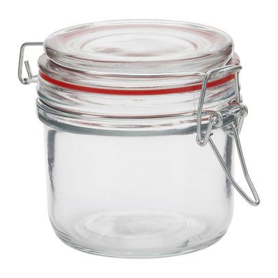 Voorraadpot klemdeksel - rond - 200 ml