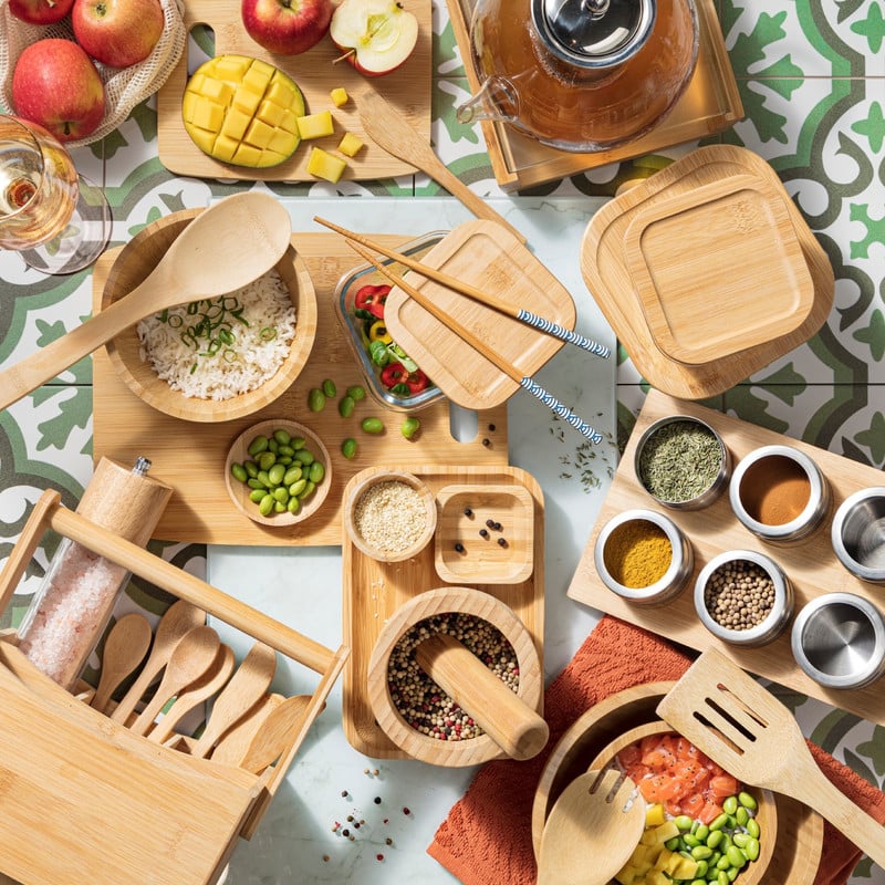 Vershouddoos - bamboe deksel - 11x11x5 cm