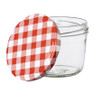 Weckpot rood witte deksel - 230 ml