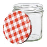 Weckpot rood witte deksel - 340 ml