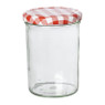 Weckpot rood witte deksel - 435 ml