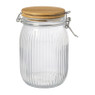 Weckpot met bamboe deksel - 1 liter