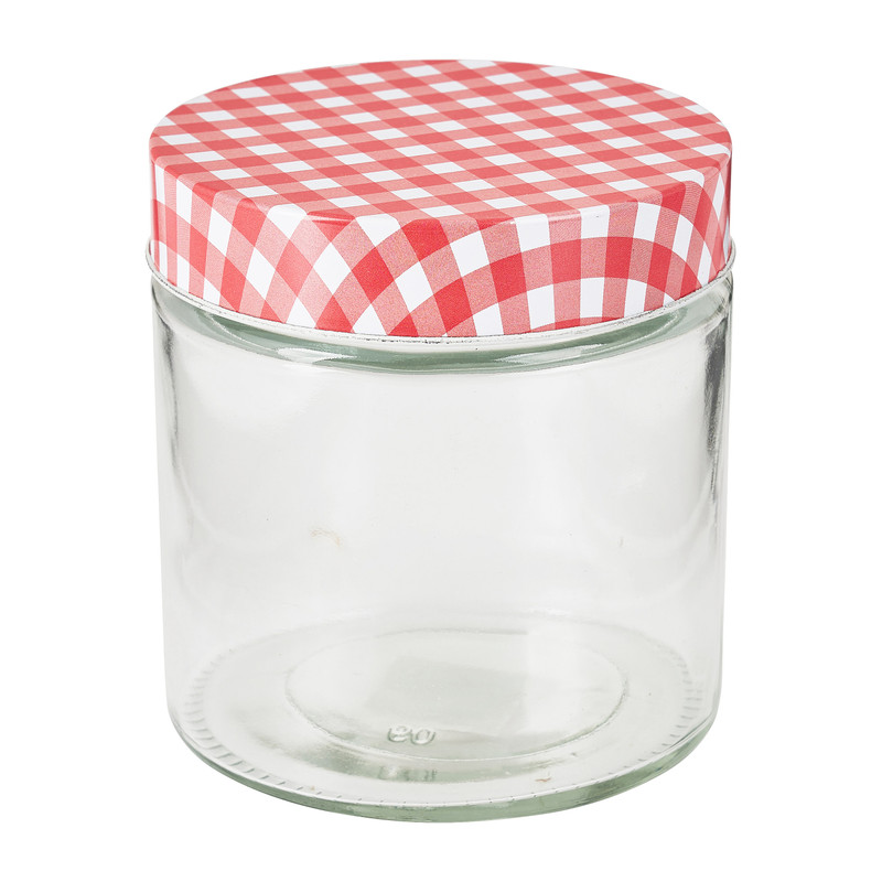 Voorraadpot met ruitdeksel - ø11x12 cm 