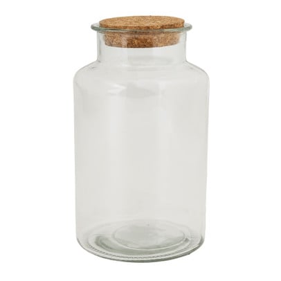 Voorraadpot met kurken deksel - 2.1 liter
