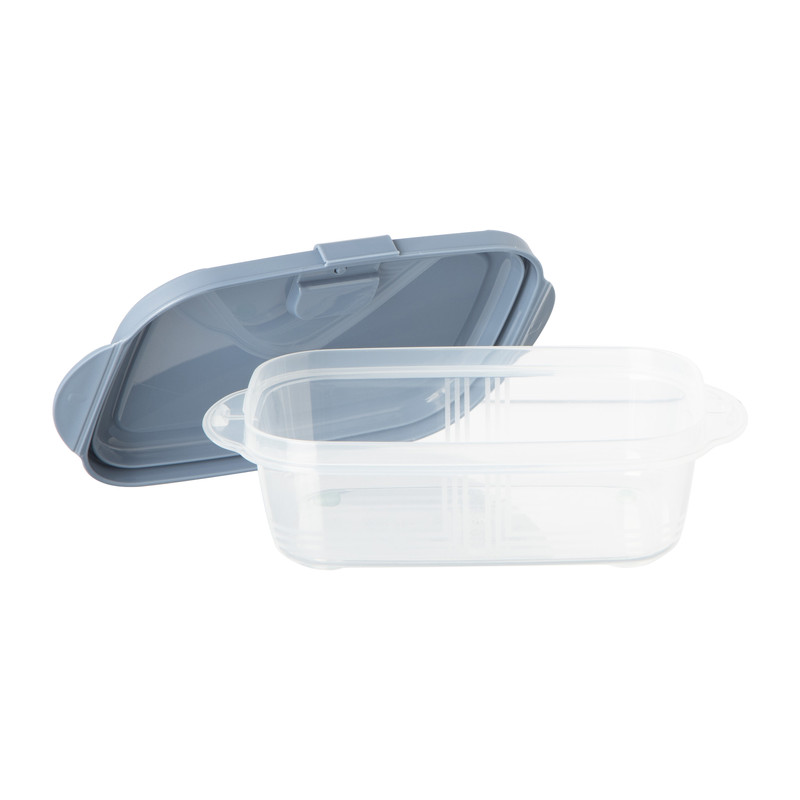Push up bewaardoos - 400 ml - blauw