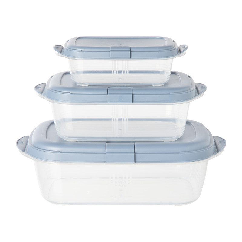 Push up bewaardoos - 400 ml - blauw