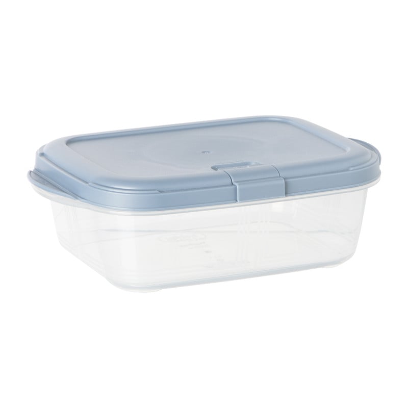 Push up bewaardoos - 1.1 liter - blauw