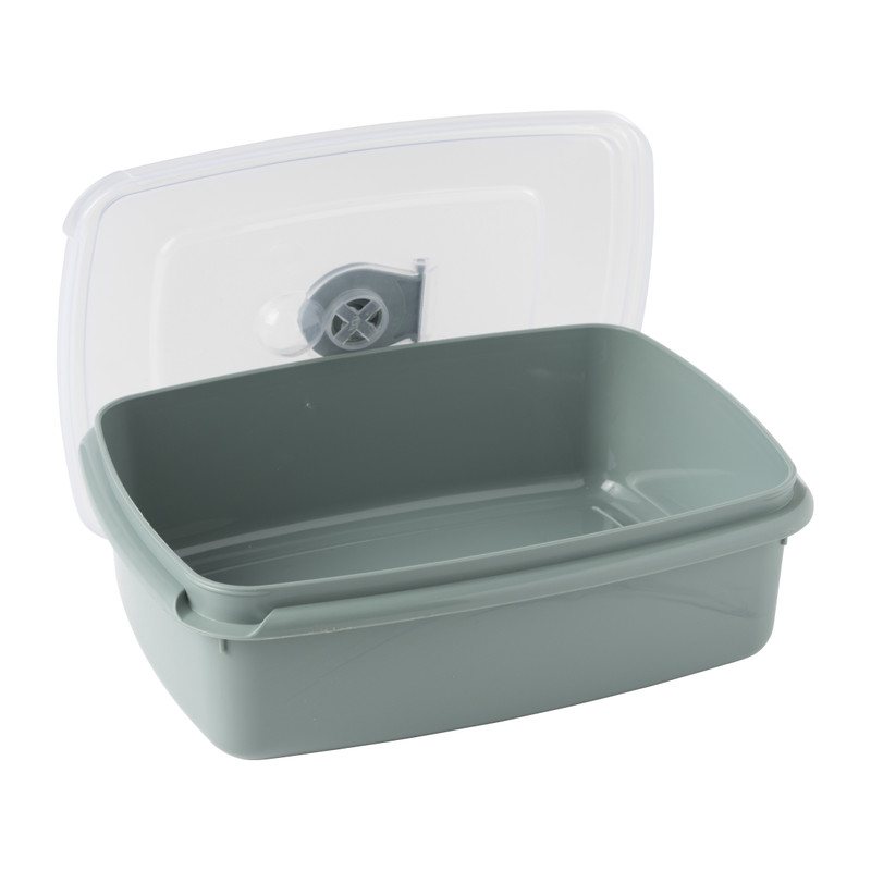 Magnetronbakje micro - 1.3 liter - groen/transparant