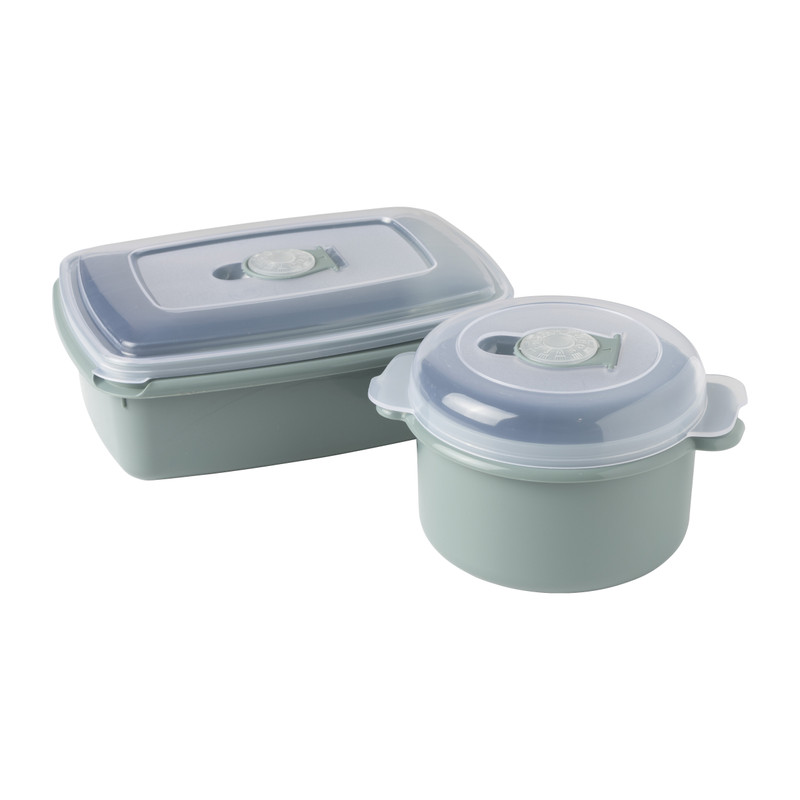 Magnetronbakje micro - 1.3 liter - groen/transparant