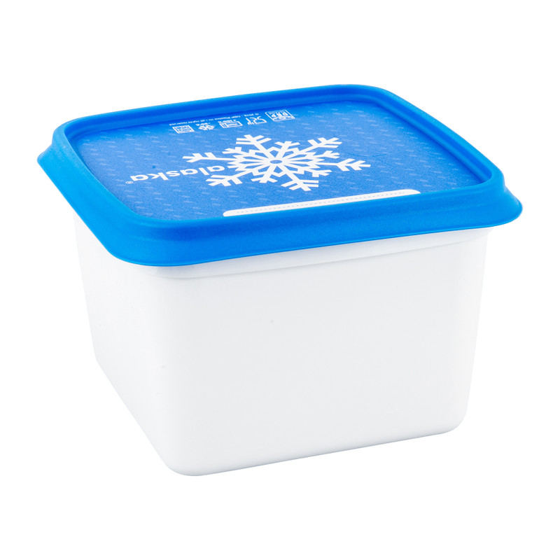Diepvriesdoosjes L - blauw/wit - set van 3