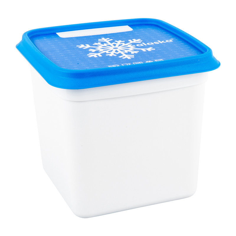 Diepvriesdoosjes XXL - wit/blauw - set van 3