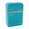 Blik koelkast - 26x18x7 cm - blauw