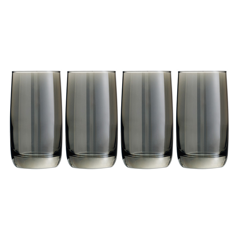 Waterglazen grijs - 33 cl - set van 4