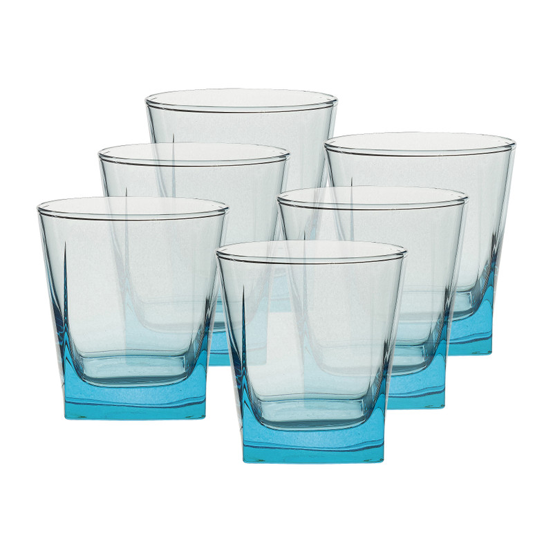 Tenen discretie Uitlijnen Sapglas blauw - 30 cl - set van 6 | Xenos