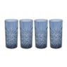 Longdrinkglas timeless - blauw - 4x450 ml