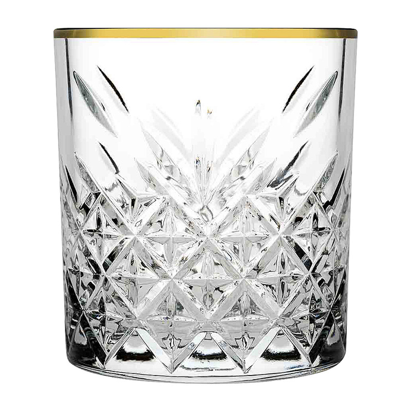 deugd Luxe heroïsch Drinkglas Timeless met gouden rand - 35 cl | Xenos
