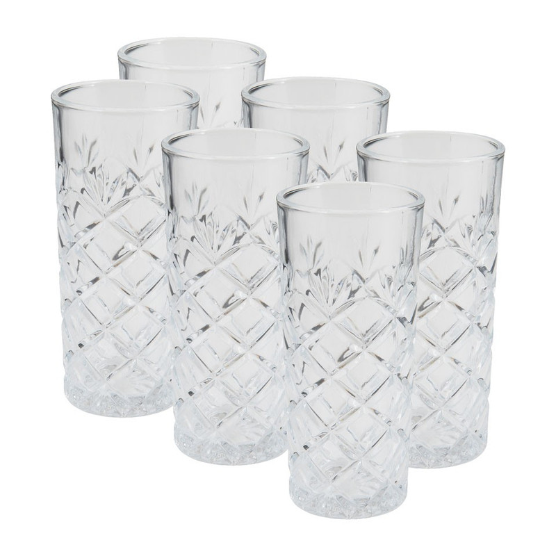 Longdrinkglazen - set 6 stuks