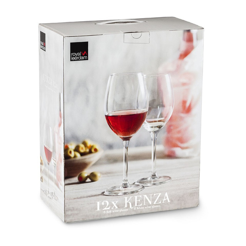 Wijnglazen Kenza - 33 cl en 40 cl - set van 12