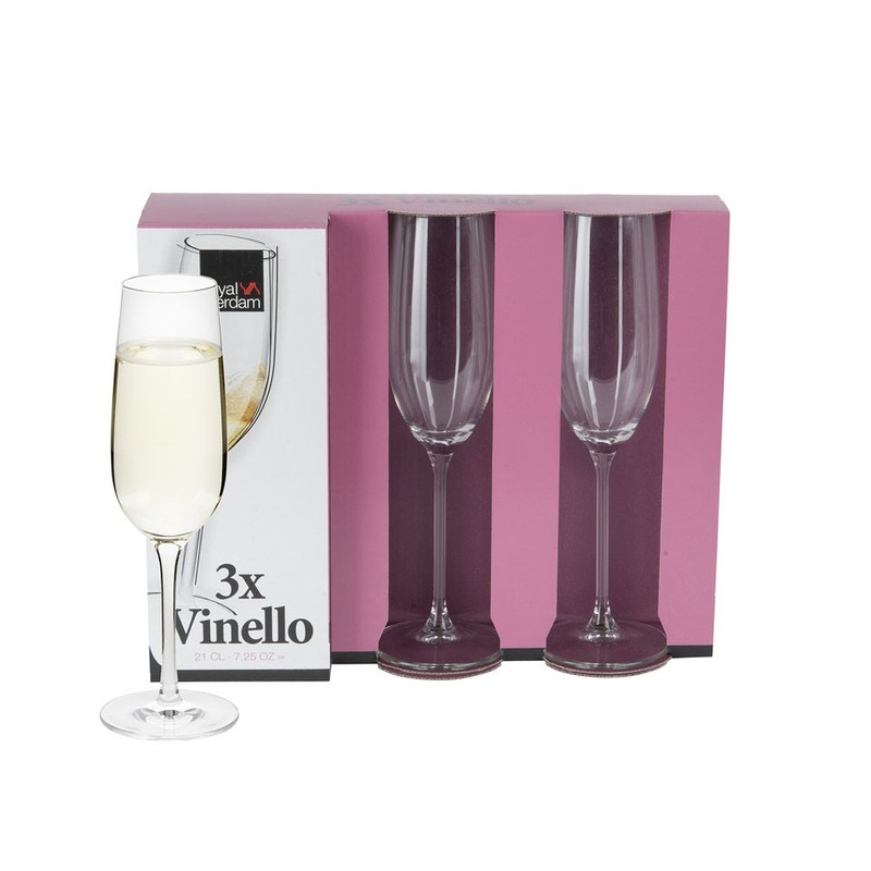 Champagneglas Vinello - 21 cl - set van 3 Xenos