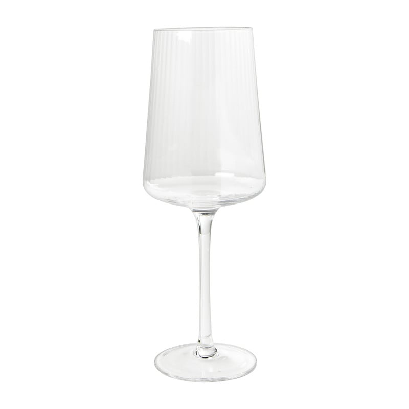 Wijnglas ribbel klein - glas - 300 ml