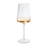 Wijnglas ribbel klein - glas - 300 ml