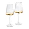 Wijnglas ribbel klein - glas - 300 ml