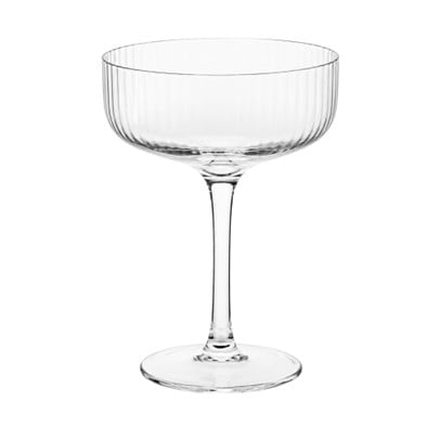 Champagnecoupe ribbel - glas - 200 ml