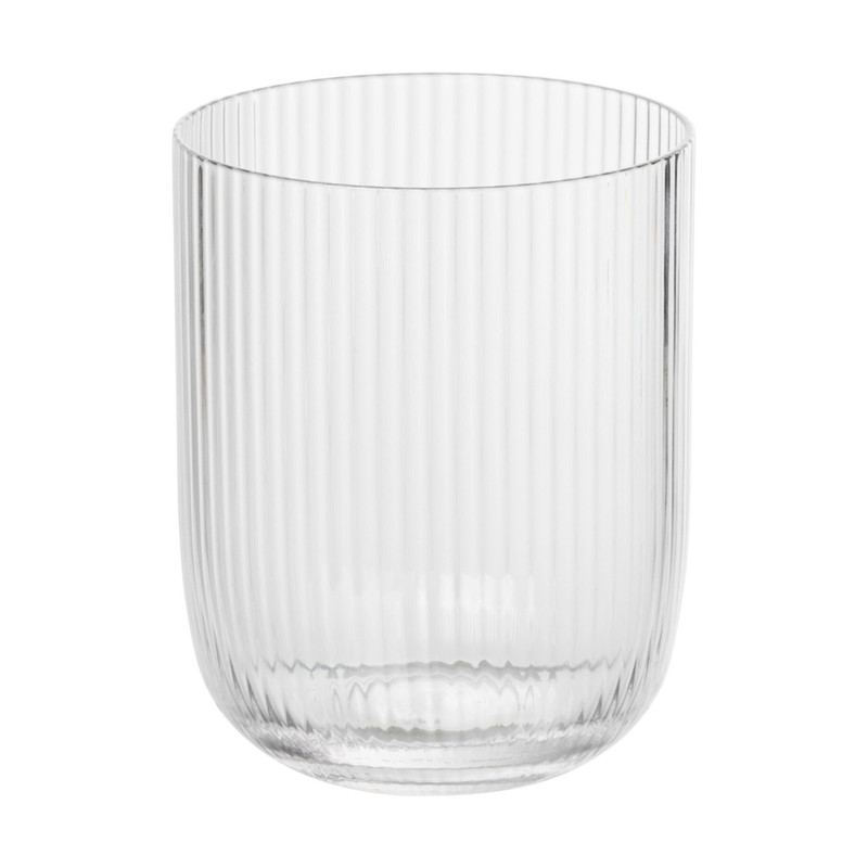 Waterglas ribbel - glas - 300 ml