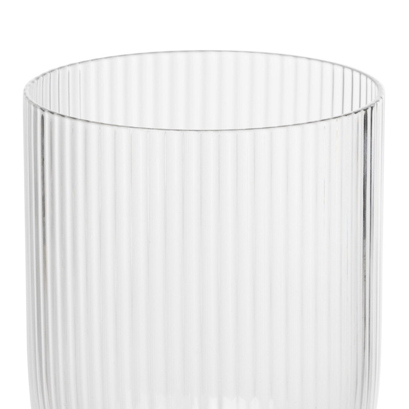Waterglas ribbel - glas - 300 ml