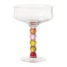 Champagnecoupe met gekleurde stam - multikleur - 400 ml