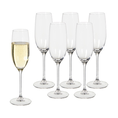 Royal Leerdam champagneglazen - 210 ml - set van 6