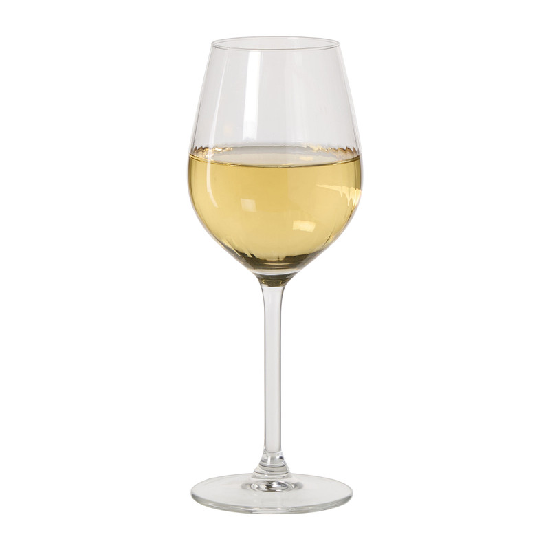 Wijnglas plisse klein - transparant - 380 ml