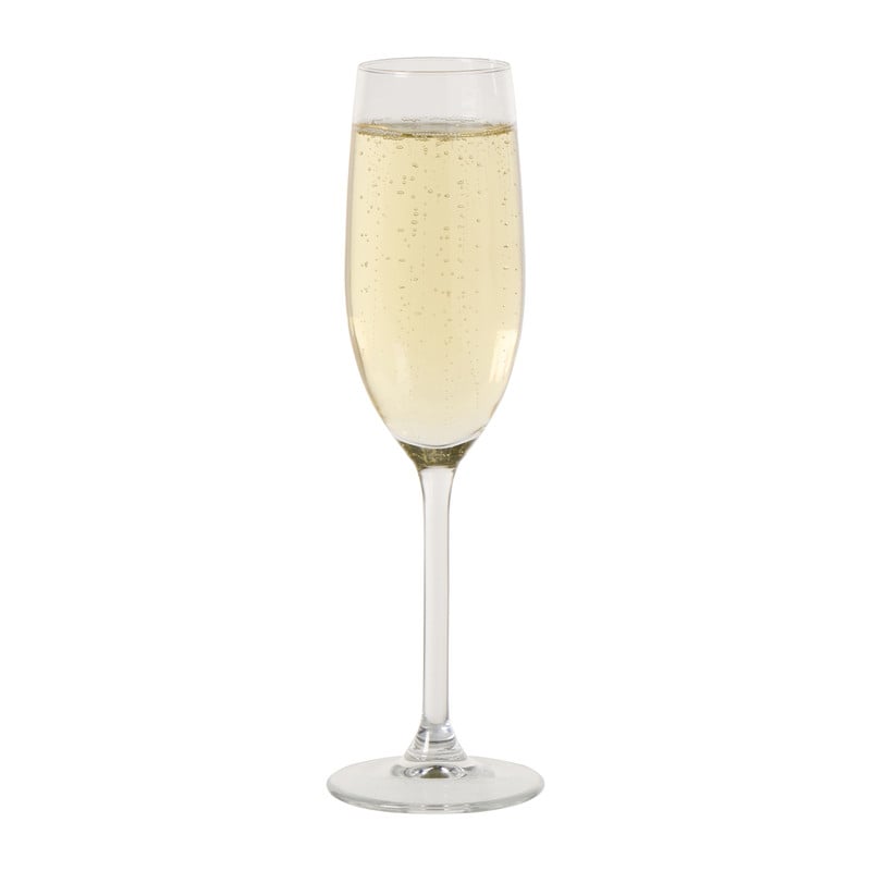 Champagneglas plisse - transparant - 210 ml