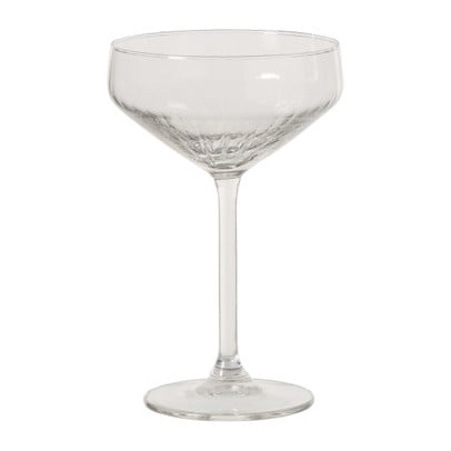 Champagnecoupe plisse - transparant - 290 ml