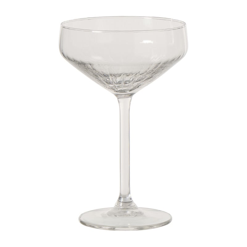 Champagnecoupe plisse - transparant - 290 ml