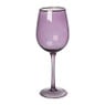Wijnglas gouden rand - paars - 380 ml