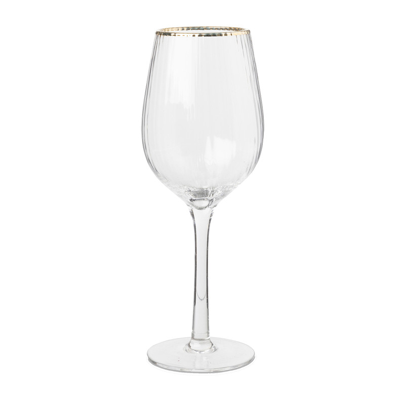 Wijnglas met gouden rand - 45 cl 