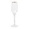 Champagneglas met gouden rand - 26 cl 