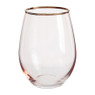 Waterglas - roze/goud - 550 ml